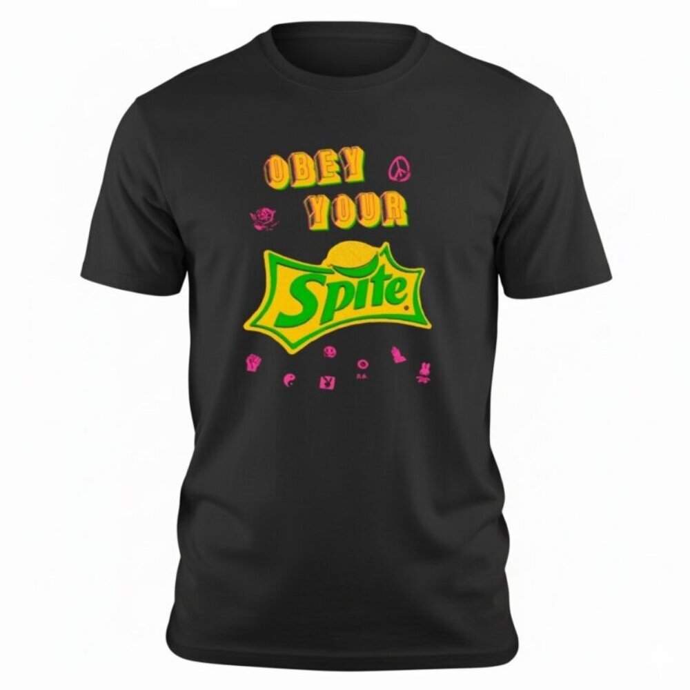 Obey your sprite logo t shirt